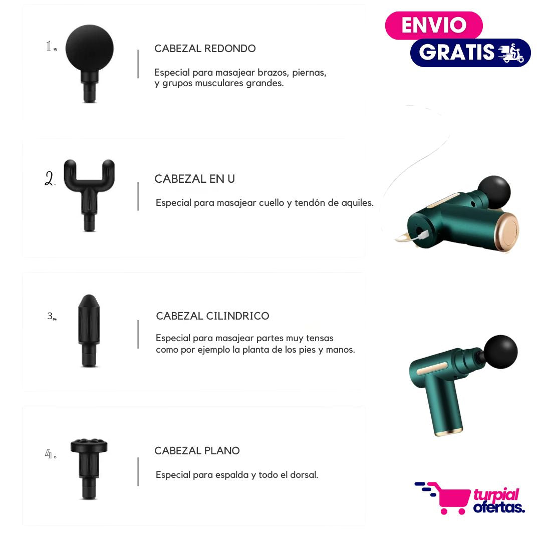 PISTOLA DE MASAJES MINIGUN OFERTA FLASH 🎁