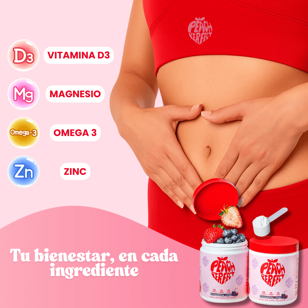 Peach Perfect Inositol Polvo❤️ Regula tu Cuerpo con Energía y Vitalidad