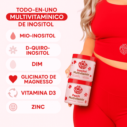 Peach Perfect Inositol Polvo❤️ Regula tu Cuerpo con Energía y Vitalidad