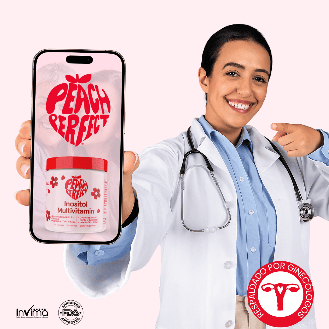 Peach Perfect Inositol Polvo❤️ Regula tu Cuerpo con Energía y Vitalidad