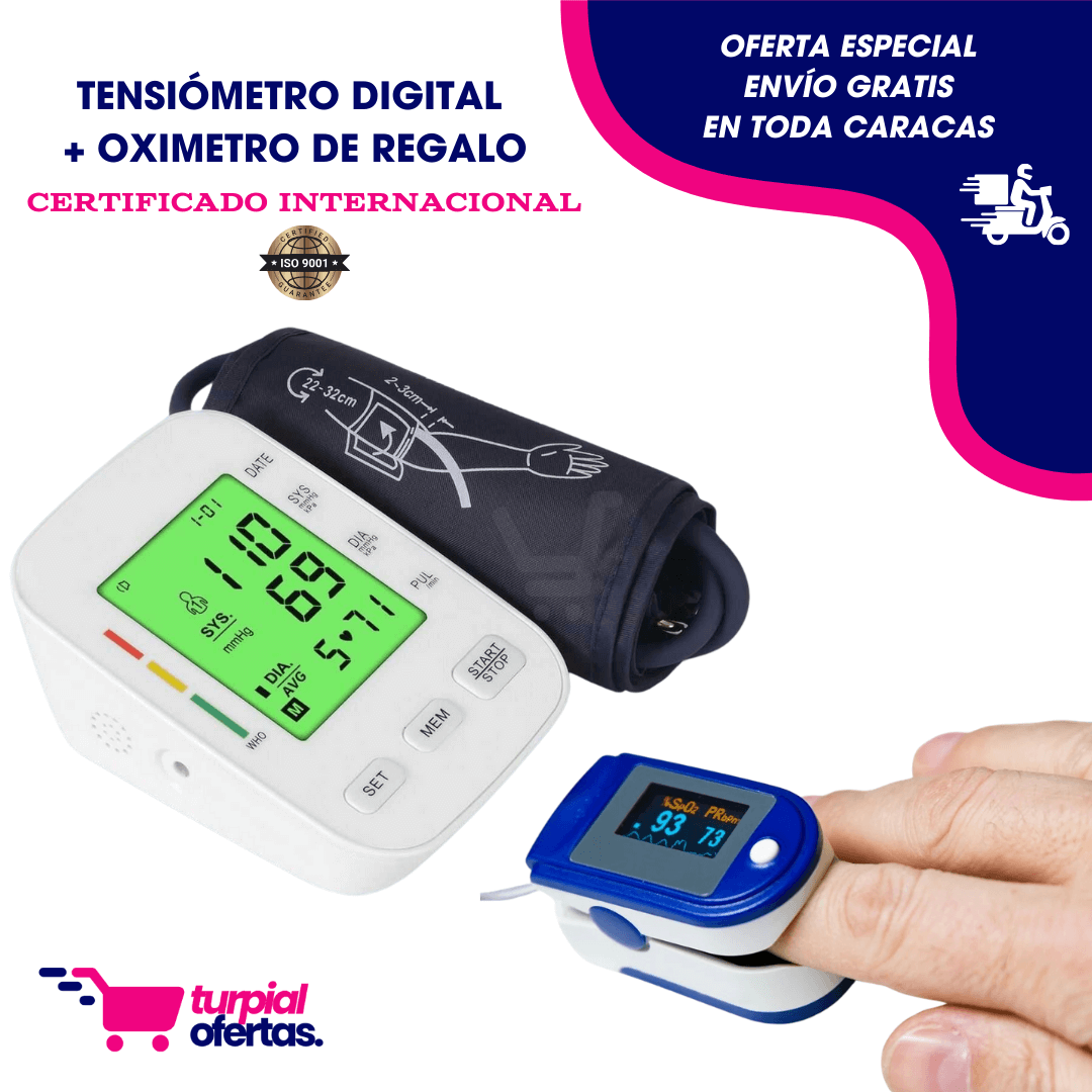 TENSIOMETRO DIGITAL HearthCare®️ + OXIMETRO DE REGALO ¡OFERTA LIMITADA! 😱