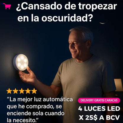 Luces LED Recargables con Sensor de Movimiento OFERTA 4X25$ A BCV 💡
