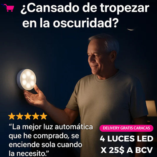 Luces LED Recargables con Sensor de Movimiento OFERTA 4X25$ A BCV 💡
