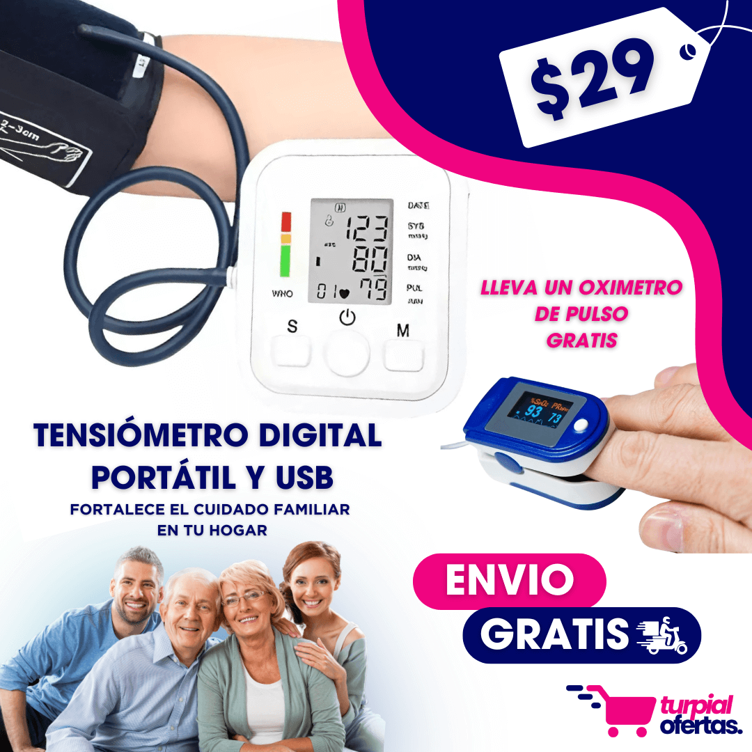 TENSIOMETRO DIGITAL HearthCare®️ + OXIMETRO DE REGALO ¡OFERTA LIMITADA! 😱