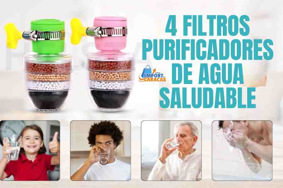 Filtro de Agua Purificador 4 en 1 Adaptable