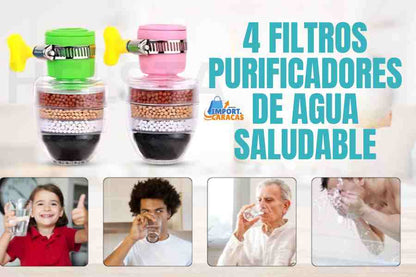 Filtro de Agua Purificador 4 en 1 Adaptable