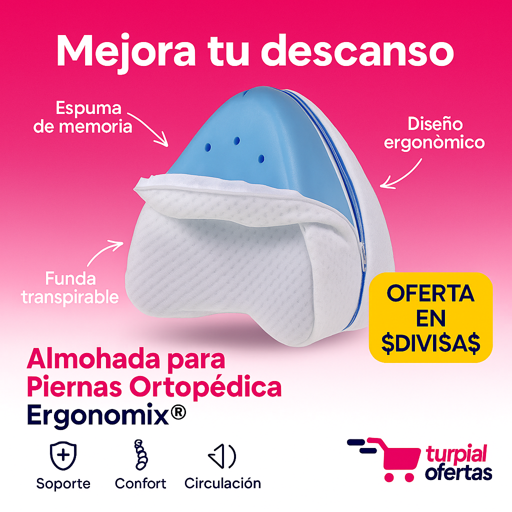 Almohada de Piernas Ortopédica Ergonomix