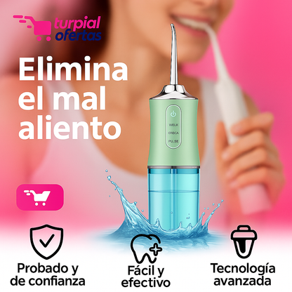 🦷 Irrigador Bucal® I Elimina los malos olores de tu boca (4 Boquillas GRATIS)