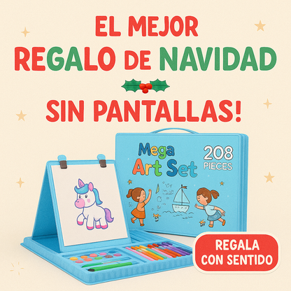 Set de Arte 208 Piezas 🎨 El Entretenimiento Perfecto Sin Pantallas!