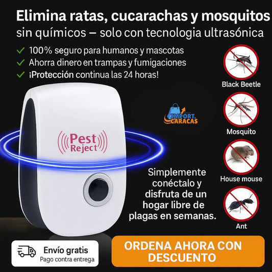 REPELENTE DE PLAGAS ULTRASONICO PESTCLEAN