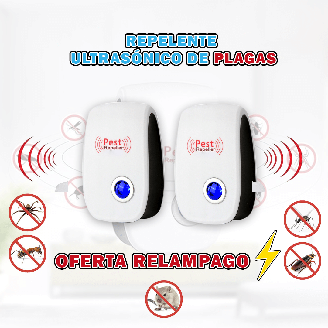 REPELENTE DE PLAGAS ULTRASONICO PESTCLEAN